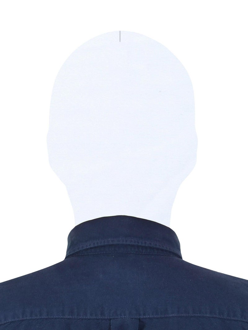 Gaoin Unisex Face open Zentai Hood Mask for Costume Parties (White) - Image 2